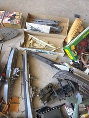 Large Group Lot Vintage Model Models Car Cars Boats Planes Junk Yard Junkyard