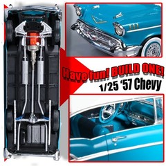 AMT 638 1/25 1957 CHEVY BEL AIR “ROUND 2” RE-1SSUED MODEL KIT