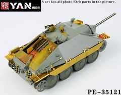 1/35 German Jagdpanzer 38(t) Hetzer Mid Ver. Tank Detail-up Set for Takom 2171