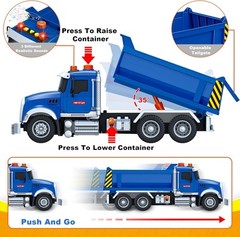 SpringFlower Large Dump Truck Toy for 3 4 5 6 7 Years Old Boy, Toy…