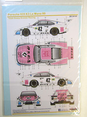 S.K. Decals SK24105 Porsche 935 K3 Le Mans 24Hr 1980 Team Grozzy #42 Decal Sheet