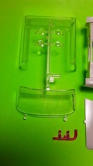 Hood Body Glass Grill 1963 Nova Chevy II Station Wagon 1/25 AMT Chrome Bumpers