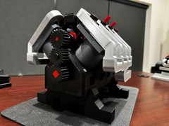 3d Printed V8 Compressed Air Engine Model