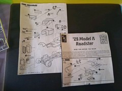 AMT 1929 FORD MODEL A ROADSTER MODEL KIT *PARTS ONLY*