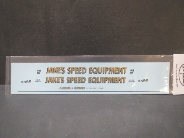 Jakes Speed Equipment 65 Ply. AWB 1/25 DECAL from Fremont Racing