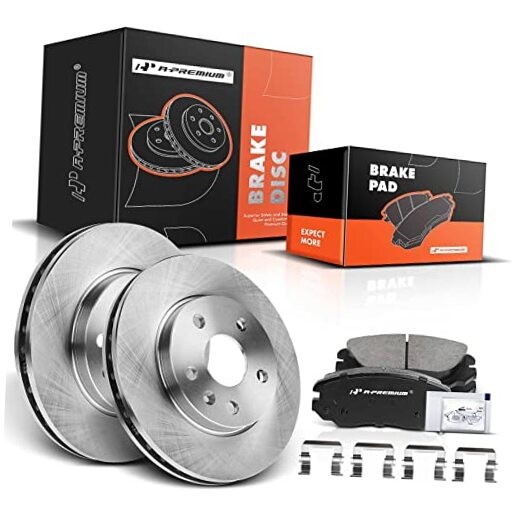 11.65 inch(296 mm) Disc Brake Rotors + Ceramic Pads Kit Front Vented