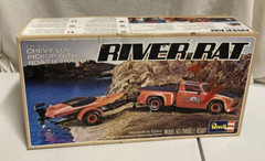 1970s REVELL RIVER RAT Model Kit – Chevy Luv Pickup Boat Trailer BUILT