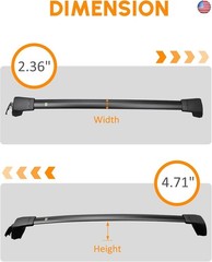 Snailfly Upgraded Roof Rack Cross Bars Fit for 2022-2026 Hyundai Tucson NX4