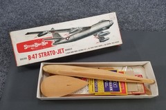 Strombecker Boeing B-47 Strato-Jet Bomber Wood Model Kit 1950s