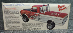 Vintage AMT Super Stones 1978 Ford 4×4 Pickup 1/25th Model Kit Box #2707