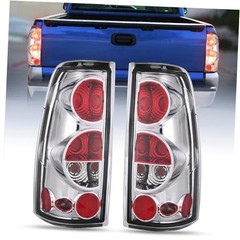 Chrome Taillight Assembly – Compatible with 1999 2000 2001 2002 2003 2004 2005