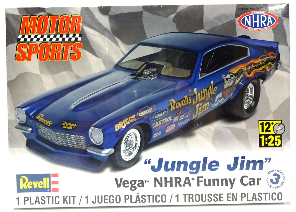 Jungle Jim Liberman NHRA Chevy Vega Funny Car Revell 1/25 model kit New Sealed