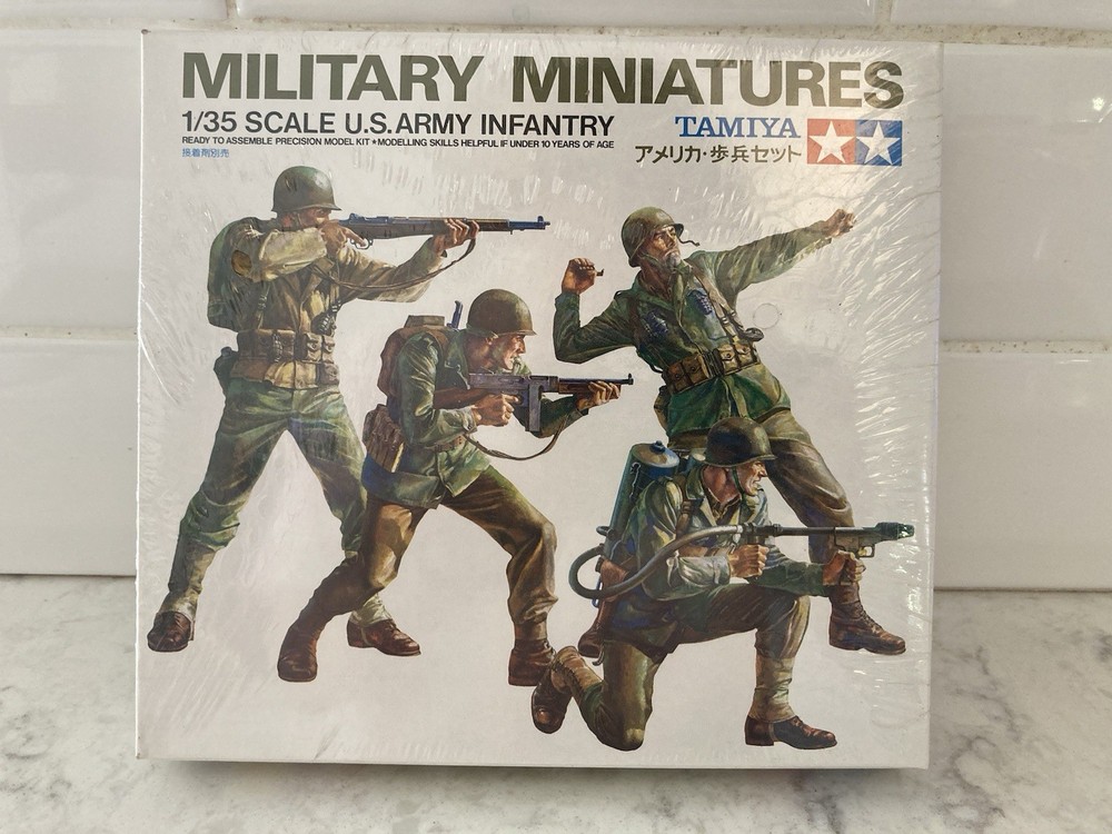 Tamiya Military Miniatures. U.S. Army Infantry 1/35 Scale. SEALED