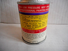 Vintage Pactra ‘Namel Purple Grape S42 Spray Paint Can Paper Label 1961 NOS