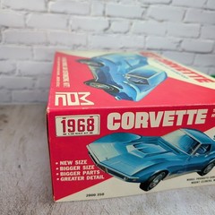 Vintage MPC 1968 Corvette Sting Ray 427 Hardtop 1/20 Partial Build