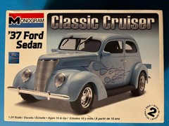 1937 FORD SEDAN CLASSIC CRUISER MODEL KIT MONOGRAM 1/24 SCALE NEW COOL LOOK!!