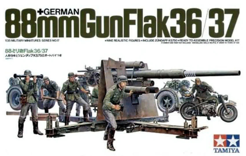 Tamiya 1/35 German 88mm Gun Flak 36/37 35017