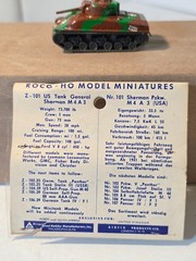 ROCO HO Minitanks Z-101.25 US Tank “General Sherman” M4A3 Customized Austria (A)