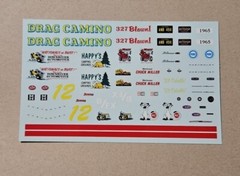 AMT 1/25 1965 CHEVROLET EL CAMINO WITH CAMPER DECAL SHEET