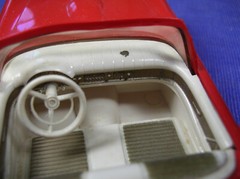 1957 Ford Thunderbird AMT Dealer Promo Car Convertible Red 7″ in length