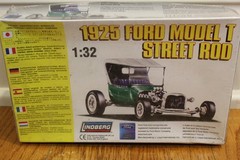 LINBERG 1925 FORD MODEL T STREET ROD SEALED MODEL CAR KIT COMPLETE