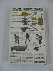 Tamiya 1/35 Scale German 7.5 cm Anti-Tank Gun Pak40/L46 w/ Figures #MM-147 NIB