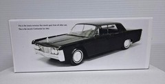 New Black 1965 Lincoln Continental Custom Dealer Promo Model BOX ONLY NO CAR