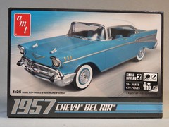AMT 638/12 1957 CHEVY BEL AIR MODEL CAR KIT plastic race 1:25 Scale AMT638 NEW