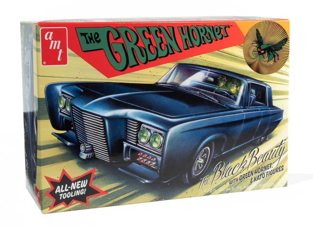 1:25 AMT The Green Hornet BLACK BEAUTY w/Figures PLASTIC MODEL KIT *SEALED*