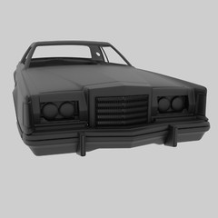 1/24 Resin Lincoln Continental Mark V Body 3D Printed