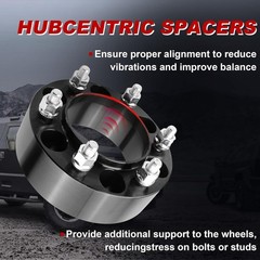 UNITHUB 1.5 Inch 6×5.5 Wheel Spacers to 6×139.7mm Hubcentric Wheel Adapters