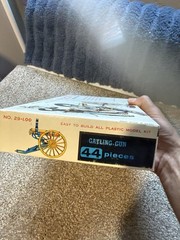 PALMER GATLING GUN BRASS PLATED MODEL KIT (as is)
