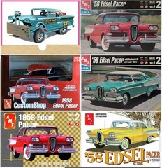 1958 Edsel Pacer HOOD ORNAMENT from AMT 1:25 Model Kit 58