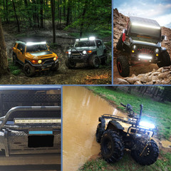 18024C-A 420W 20Inch Triple Row Flood Spot Combo 42000LM Bar Driving Bo