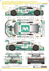 Platz NuNu 1/24 Audi R8 LMS GT3 model kit and Daytona 24h 2017 ♯29 Decal 10921