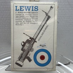 Vintage Lewis 2″ Scale Plastic Model Kit – Machine Gun Kit -New Sealed Package