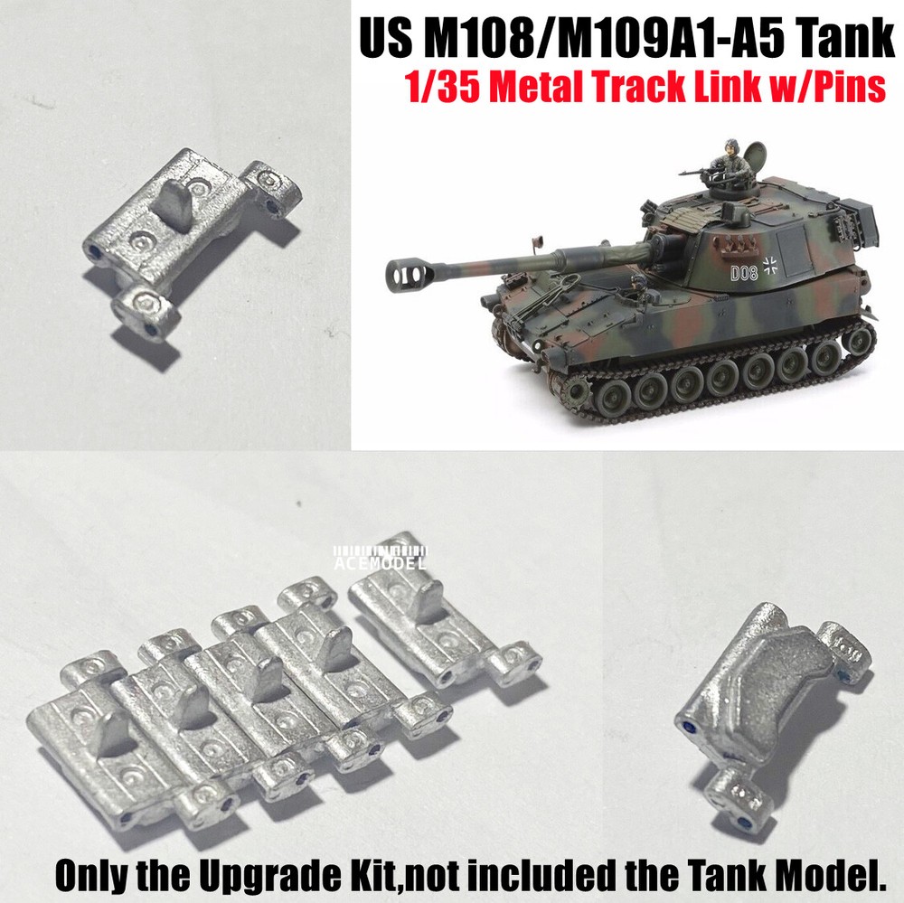 1/35 M108/M109 A1-A5 Self-Propelled Howitzer Lead-tin Alloy Track Links w/Pins