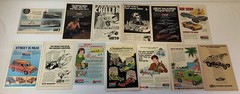 1970s MONOGRAM model/hobby kit ad lot/collection ~ lot of 43 ads