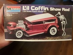 Monogram Li’l Coffin Show Rod Model Kit #2705 – 1985 – New Open Box Complete