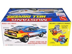 Skill 2 Model Kit 1977 Ford Mustang “Hell Drivers” Thrill Show Car 1/25 Scale