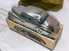 PRAMETA 1948 Mercedes Benz 300 1/43 Wind-Up Promo Chrome VF-XLNT w/BOX/Key/Pin
