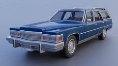 ABS-LIKE RESIN 3D PRINTED 1/25 1979 CADILLAC FLEETWOOD BROUGHAM WAGON KIT