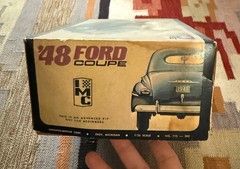 Vintage IMC ’48 Model Ford Coupe Model Car Kit 1:25 Scale AS IS