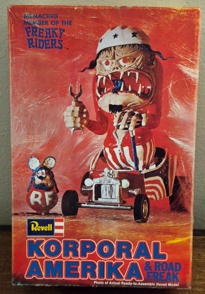 Vtg REVELL FREAKY RIDERS Model Kit Korporal Amerika Road Freak Complete? Unbuilt