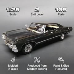 1:25 Scale Model Kit 1967 Chevy Impala 4-Door Supernatural Car Build