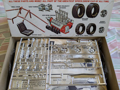 SEALED-BAG! *ORIGINAL-ISSUE VINTAGE MPC HEMI UNDER GLASS 1969 BARRACUDA DRAG KIT