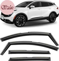 In-Channel Incredibly Durable Rain Guards for Kia Sportage 2023-2026, Original W
