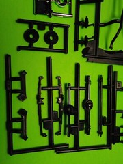1967 Ford Mustang GT 350 1/25 AMT Caroll Shelby Frame Chassis Axle Rear End