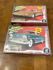 1958 Chevy Impala & 1969 Dodge Charger Johnny Lightning AMT/Ertl 1:25 Model Kits
