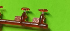 Taillights Tail Lamps Amber 1965 Plymouth Barracuda 1/25 AMT 1431 Craftsman Plus